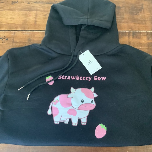 Strawberry Cow Hoodie - Picture 2 of 3